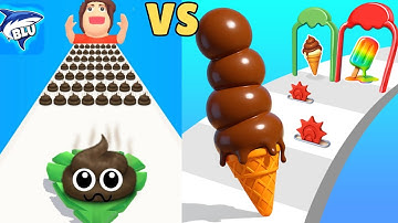 Pancake Run vs Stacky Ice Cream Runner  - MAX LEVEL Gameplay Walkthrough (Android,iOS) NEW UPDATE