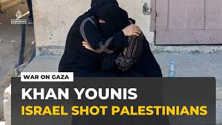 Israeli forces have shot two Palestinians in Khan Younis along the so-called 'yellow line'