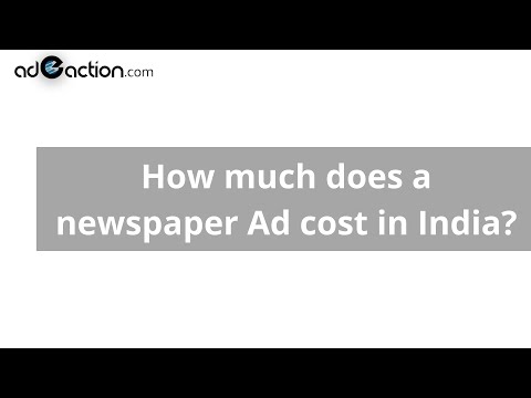 How Much Does A Small Newspaper Ad Cost