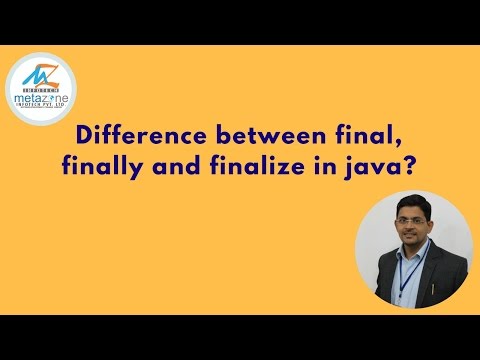 Video: Unterschied Zwischen Final Finally Und Finalize In Java