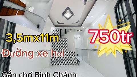 Bán Nhà Bình Chánh 2023 - Giá 750 Triệu - Đường Đinh Đức Thiện Gần Chợ Bình Chánh - Sổ Hồng