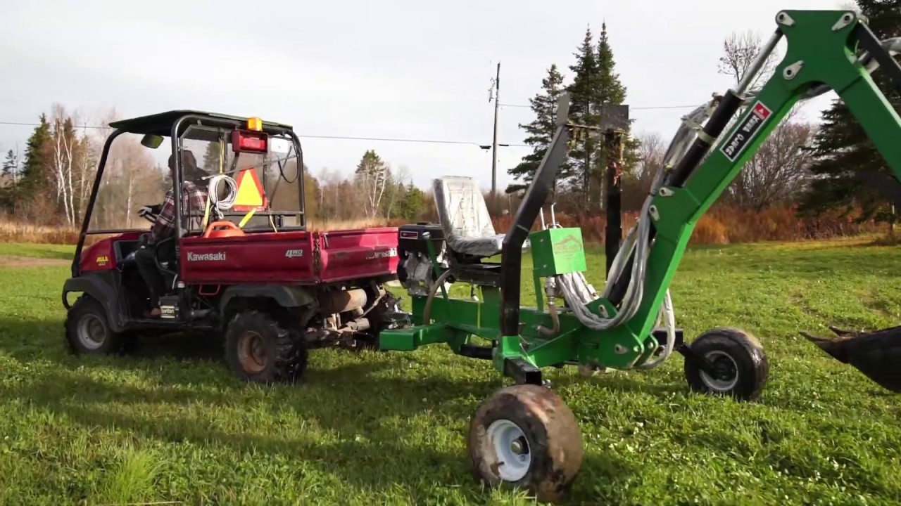 Moe's Hoes, Towable Backhoe, Towable Excavator, Mini excavator