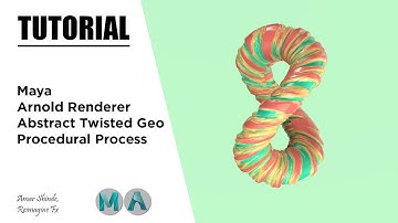Abtract Twisted Geo In Maya And Arnold Renderer - Tutorial