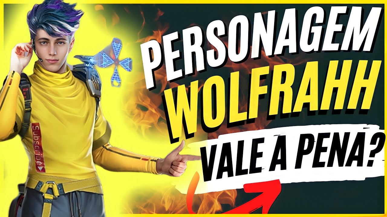 Novo personagem de Free Fire, Wolfrahh chega na atualização de junho