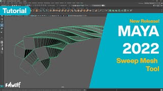 Maya 2022 Released! - Sweep Mesh Tutorial |  Autodesk Maya 2022 Tutorial