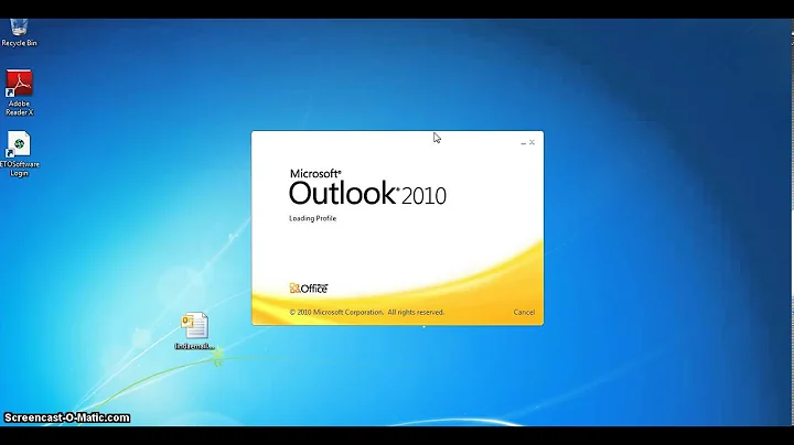 BB How to add a new email account to Outlook 2010