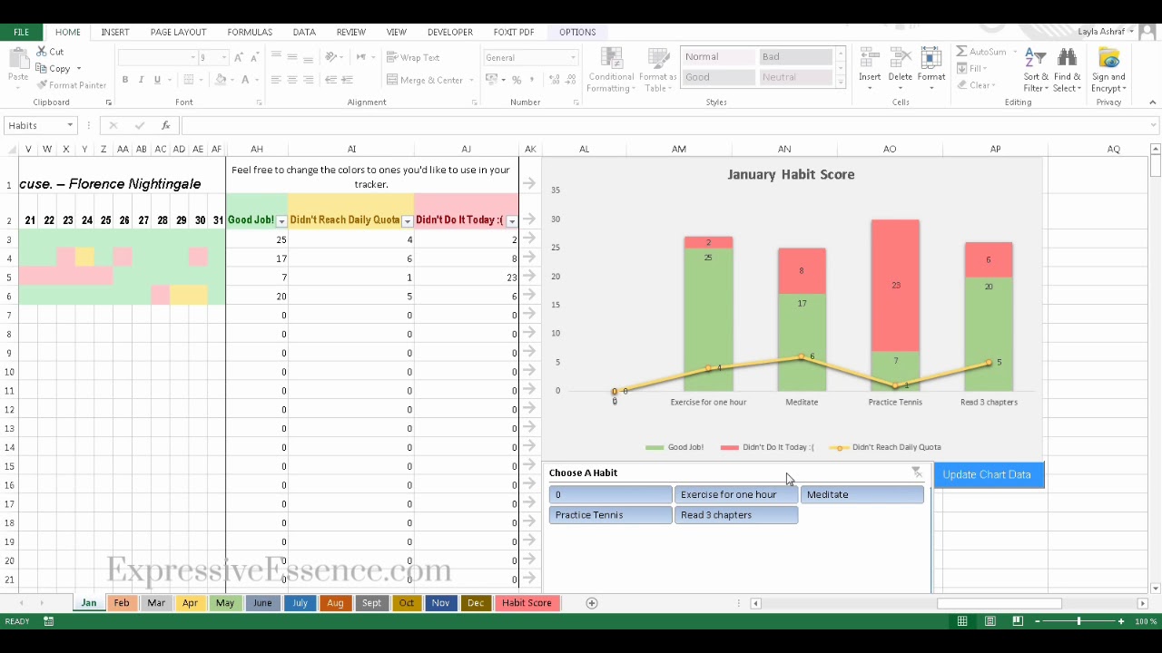 How to Track Your Goals with the BEST Excel Habit Tracker Template 2.0