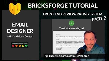 How to use the Email Designer from Bricksforge for Bricks Builder - Review/Rating System - Part 2