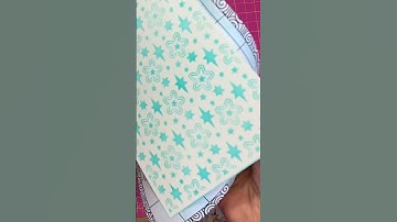 Snowflake ❄️ Stencil With Water Reactive Inks #stencil #christmas #cardmaking