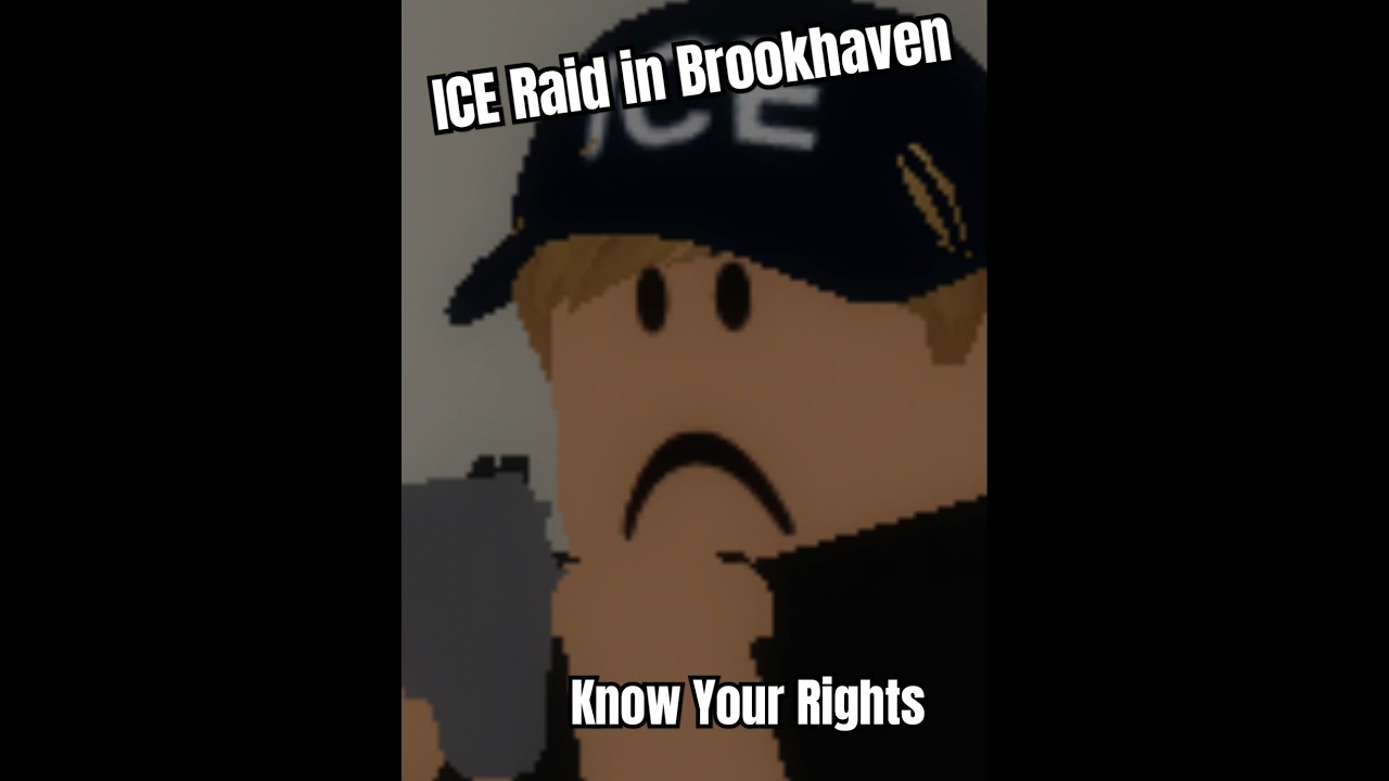 The ICE Raid in Brookhaven - Know Your Rights #brookhaven #roblox #ice #knowyourrights