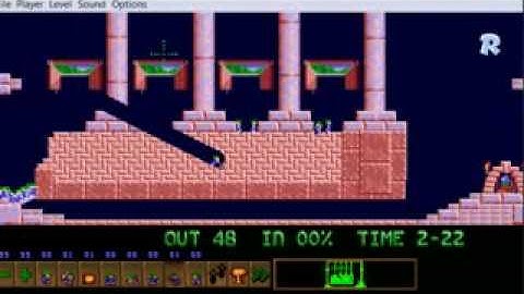 Lemmings my real custom level 6: Compression method 2