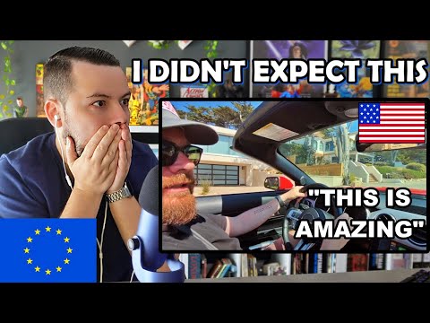 European Reacts to Brits First Road trip in America