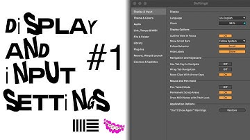 Ableton Live Manual Tutorial (1): Display and Input Settings