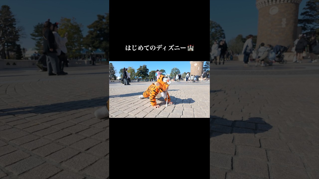 はじめてのディズニー 🏰 #ディズニーランド　#1歳4ヶ月　#家族vlog