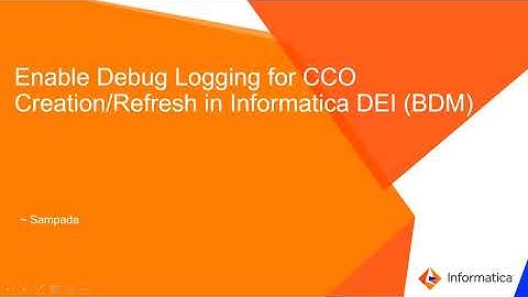 How to Enable Debug Logging for CCO Creation/Refresh in DEI (BDM)
