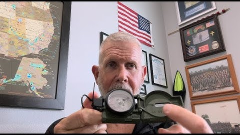 Using a Lensatic Compass to get Map Bearing