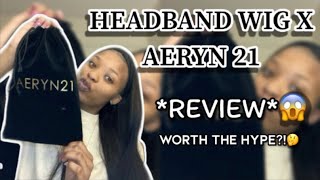 HEADBAND WIG, SUPER EASY, NO GLUE, NO LACE, AERYN21 HEADBAND WIG REVIEW