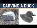 Carving A Duck From Stone