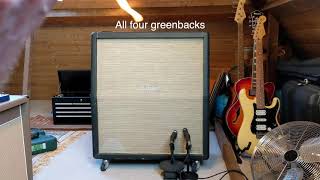 Four Greenbacks vs Single Greenback Speaker in a 4x12 Wealth