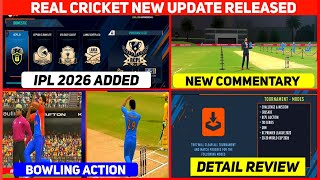Real Cricket New Update Released Ipl 26,New Commentary, Bowling Action & More Rc24 New Update