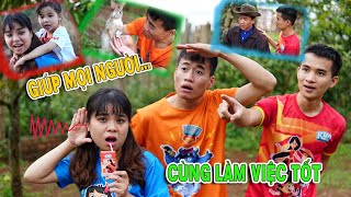 Linh Nhi, Su Hào vs Củ Cải Cùng Nhau Làm Việc Tốt Giúp Đỡ Tất Cả Mọi Người...