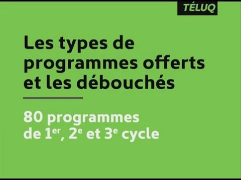 Les types de programmes offerts et les débouchés professionnels