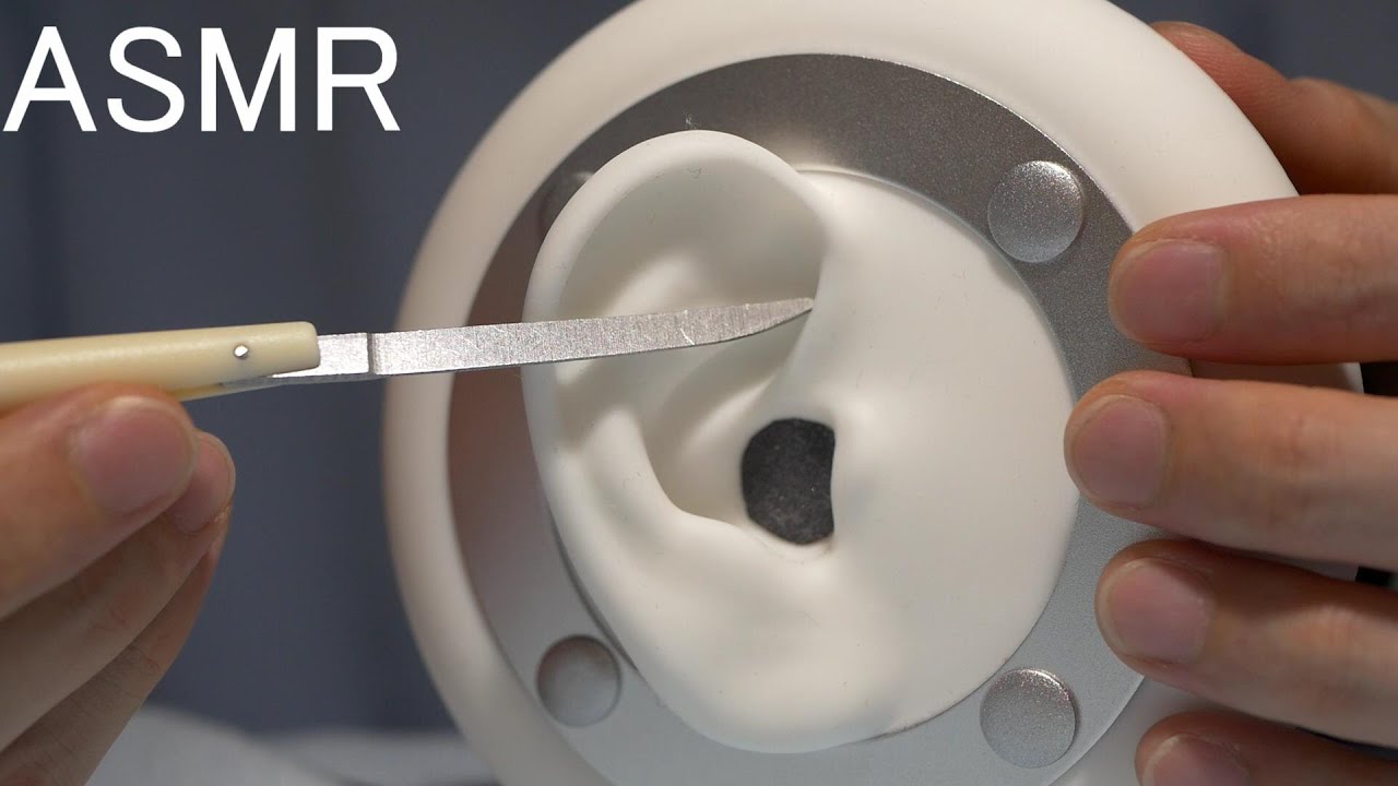 ASMR 眠れる雲刀で耳介耳かき Auricle Ear cleaning with cloud sword