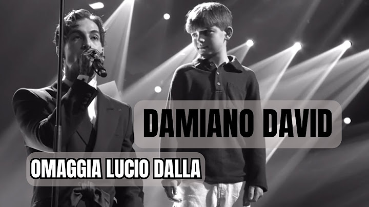 SANREMO 2025 - DAMIANO DAVID OMAGGIA LUCIO DALLA CANTANDO "FELICITÀ" E COMMUOVE