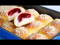 УДИВИТЕЛЬНО ПРОСТО И ОЧЕНЬ ВКУСНО! Воздушные булочки с вишней к чаю