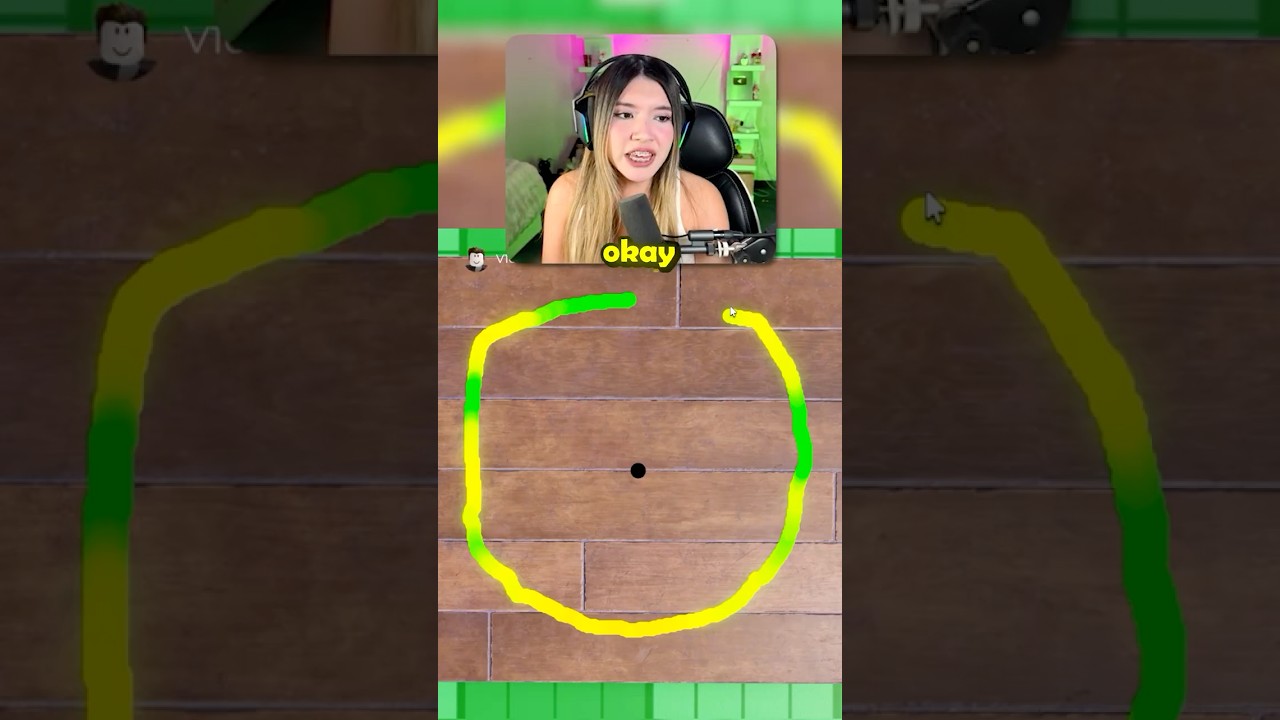 DIBUJA EL CÍRCULO PERFECTO O ME BANEAN DE ROBLOX #monikflorezzz #monik #shorts
