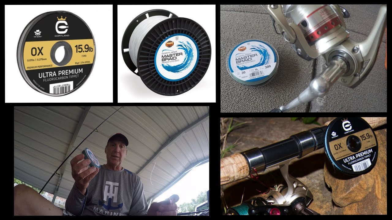 Set up your dropshot rig with Cortland Master Braid and Ultra Premium  Fluorocarbon leader 