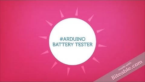Arduino Battery Tester