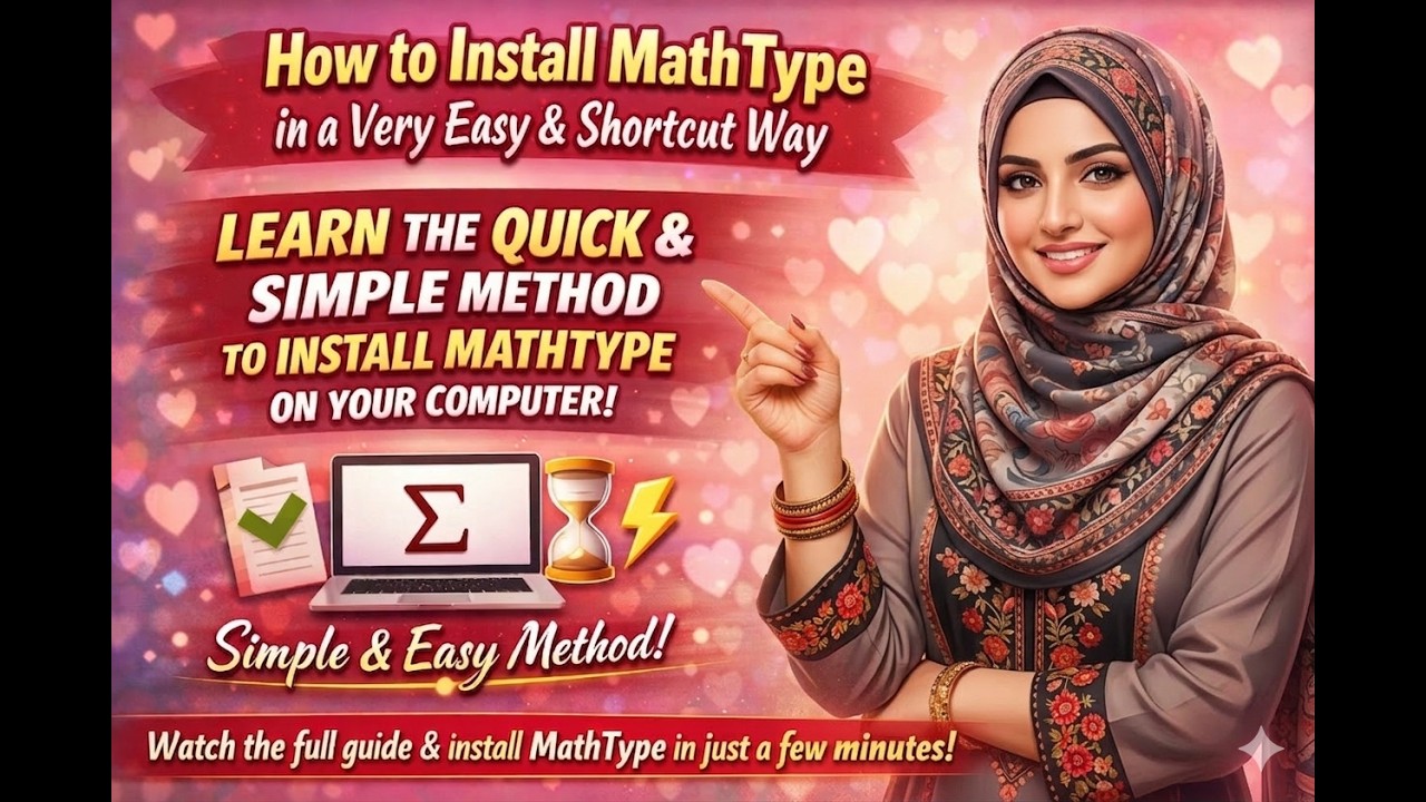 How to Install MathType in a Very Easy & Shortcut Way | Complete ...