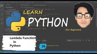Python Tutorial for beginners [Hindi] -26 || Lambda function in python | python programming