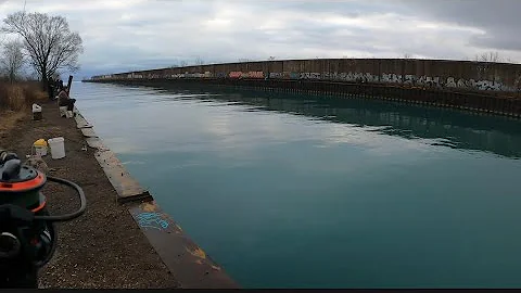 Perch fishing at Chicago’s north slip!