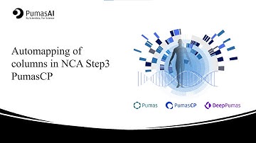Automatische toewijzing van kolommen in NCA Stap 3 PumasCP | Tips van één minuut voor PumasCP