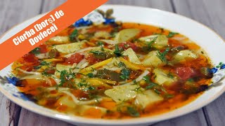 Zucchini soup (borsch). Summer soup. Light, cool and delicious!