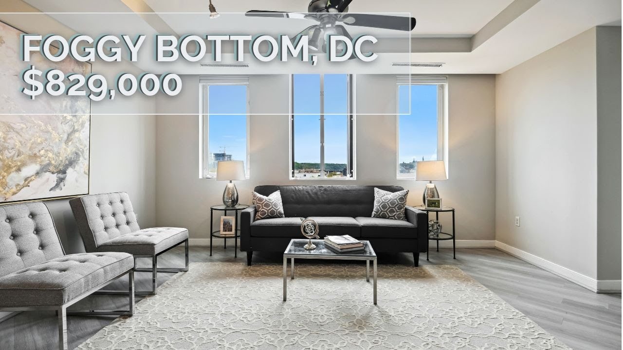 TOUR 829,000. Foggy Bottom, Washington DC Condo YouTube