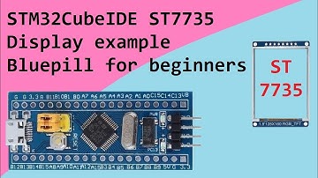 85. STM32CubeIDE ST7735 Display with STM32F103C8T6