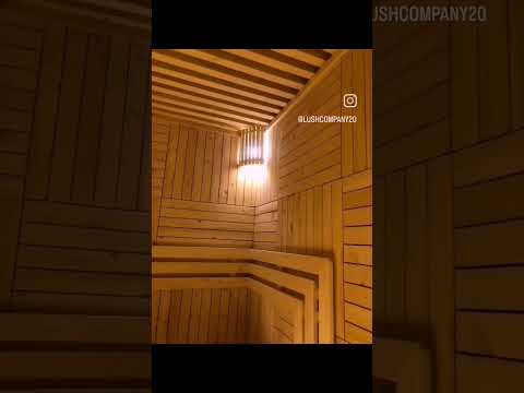ساونا خشبية من انجاز شركة لاش الالمانية تصاميم رائعه اجود انواع الاخشاب الاوربية ساونا