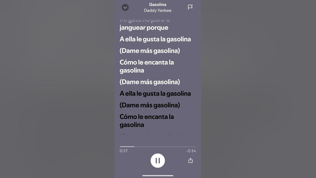 Gasolina-daddy yankee #spotify #lyrics #daddyyankee #audio