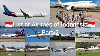 List of Airlines of Indonesia | Part-2 | Aviation BD