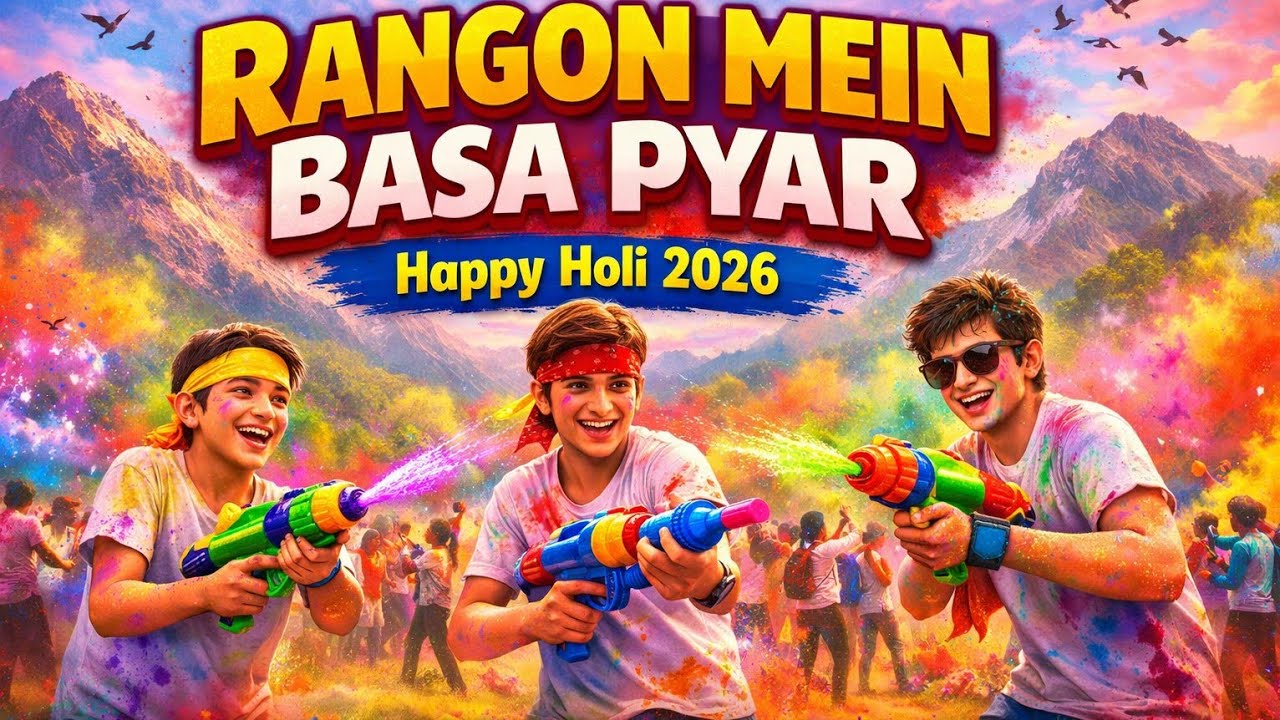 🎨 Rangon Mein Basa Pyar ❤️ | Happy Holi 2026 🌈 | New Hindi Holi Song⚡️||Atul Yadav Official🔥 ||
