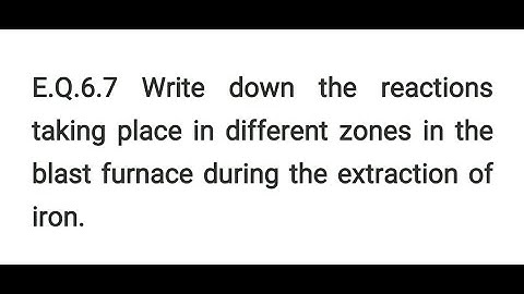 General Principles and Processes of Isolation of Elements E.Q.6.7 CLASS 12 CHEMISTRY NCERT CHAPTER 6