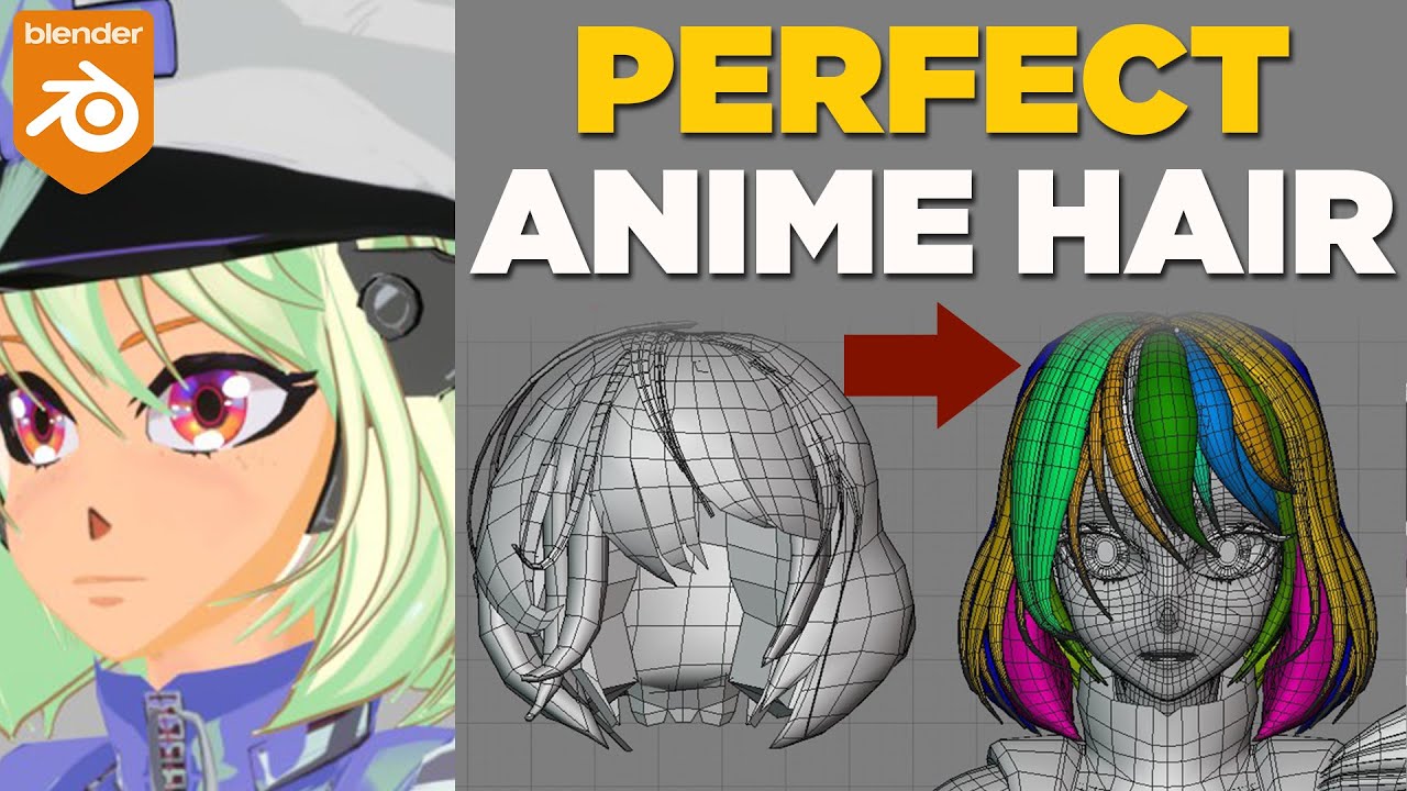 Perfect Anime Hair In Blender Youtube