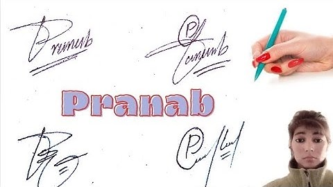 pranab name signature #sign ideas with arooj