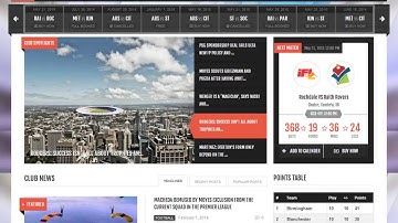 Club Sports Events and Sports News Theme -  Video ServerThemes.Net