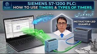 how to use timers in siemens plc s7-1200 and how many types of timers in TIA Portal