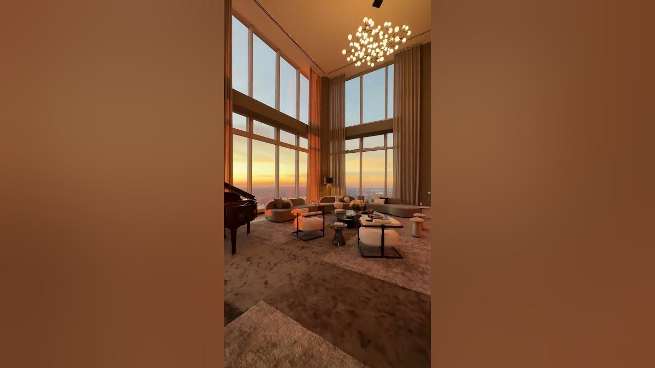 SUNRISE from the TALLEST RESIDENTIAL PENTHOUSE IN THE WORLD! #shorts #nyc #views
