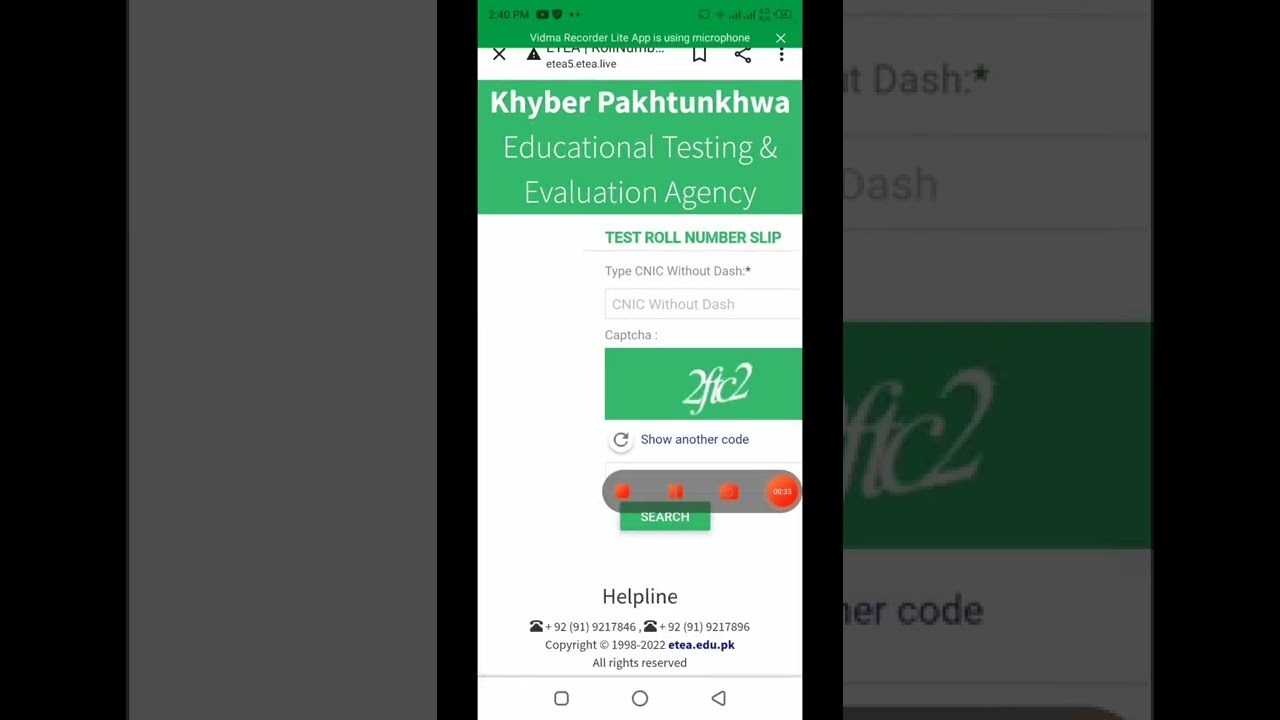 kp jail police roll number slip Download karai